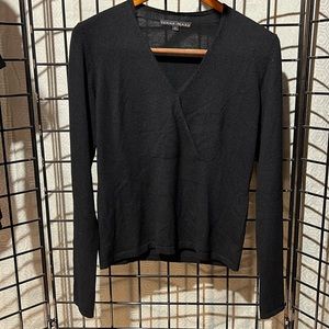 Jenne Maag tissue cashmere faux wrap size L